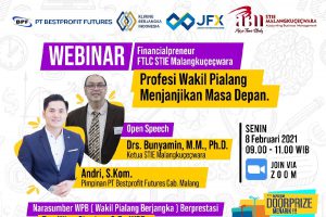 Webinar profesi Wakil Pialang menjanjikan masa depan. (ist) - BPF Malang - STIE Malangkucecwara Kenalkan Profesi Wakil Pialang