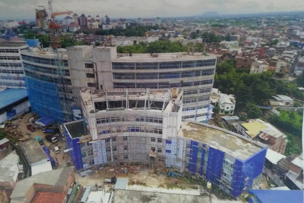 Proses pembangunan beberapa waktu lalu. (ist) - Dirjen Cipta Karya Tinjau Pembangunan Gedung Teknik Mesin Polinema