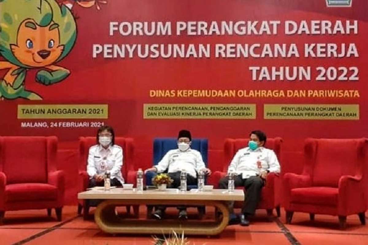 Sutiaji menghadiri FPD Renja Disporapar Kota Malang. (ist) - Soroti Disporapar, Sutiaji: Bidang Pemuda dan Olahraga Juga Diperhatikan