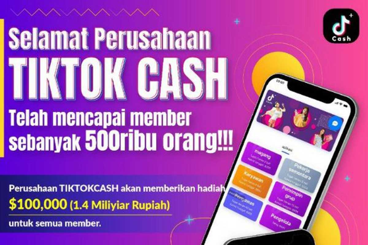 Tik Tok Cash. (ist) - TikTok Cash Diblokir Kominfo