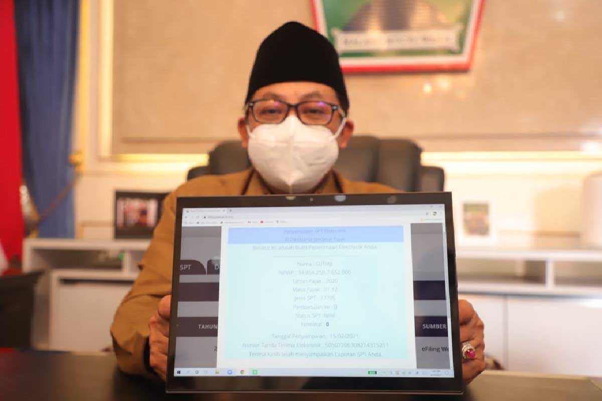 Walikota Malang lapor SPT Pajak e-Filing. (ist) - Walikota Malang Inisiasi Lapor SPT Pajak e-Filing