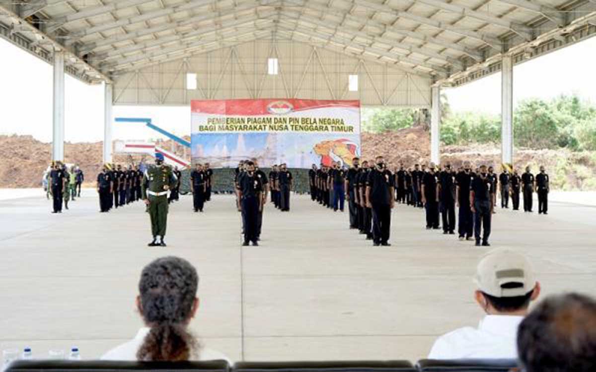 Acara pemberian Piagam Bela Negara. (ist) - Warga NTT Eks Timor Timur Terima Piagam Bela Negara