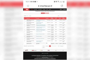 Capture Update Kanal SIRUP LKPP, RUP yang ditayangkan. (Foto/Fals Yudistira/Memo X) - RUP di Kanal SIRUP Trenggalek Mulai Bermunculan