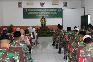 Dandim 0833 mengingatkan jati diri prajurit sebagai hamba Allah SWT. (ist) - Dandim 0833 Ajak Prajurit Meneladani Nabi Muhammad SAW Melalui Isra Mi'raj