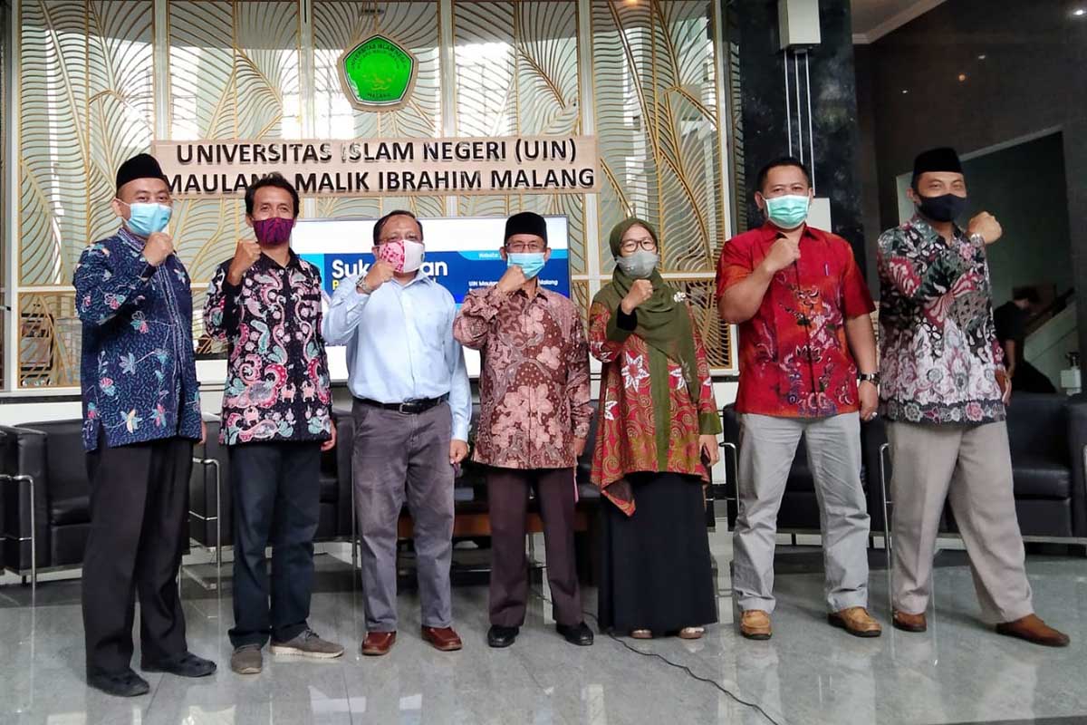 Foto bersama panitia penjaringan bacarek UIN Malang. (ws1) - Buka Penjaringan Calon Rektor, UIN Malang Sosialisasi ke Publik