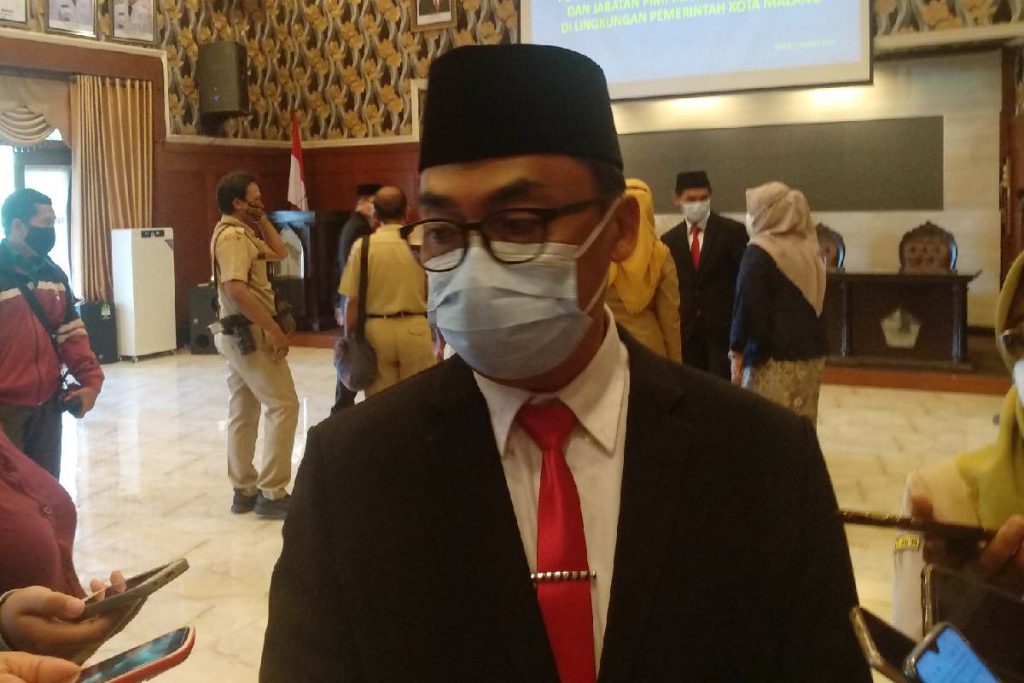 Soni menjelaskan terkait jabatannya dan meminta doa restu setelah dilantik. (ws1) - Sekda Terisi, Transisi Tiga Bulan Kebut Tuntaskan PR