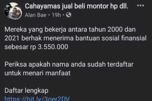 Info hoax BPJS Kesehatan. (ist) - Bantuan BPJS Hoax!