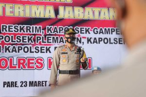 Kapolres Kediri, AKBP Lukman Cahyono - Polres Kediri Resmi Ganti 5 Jajaran Pejabat Polsek