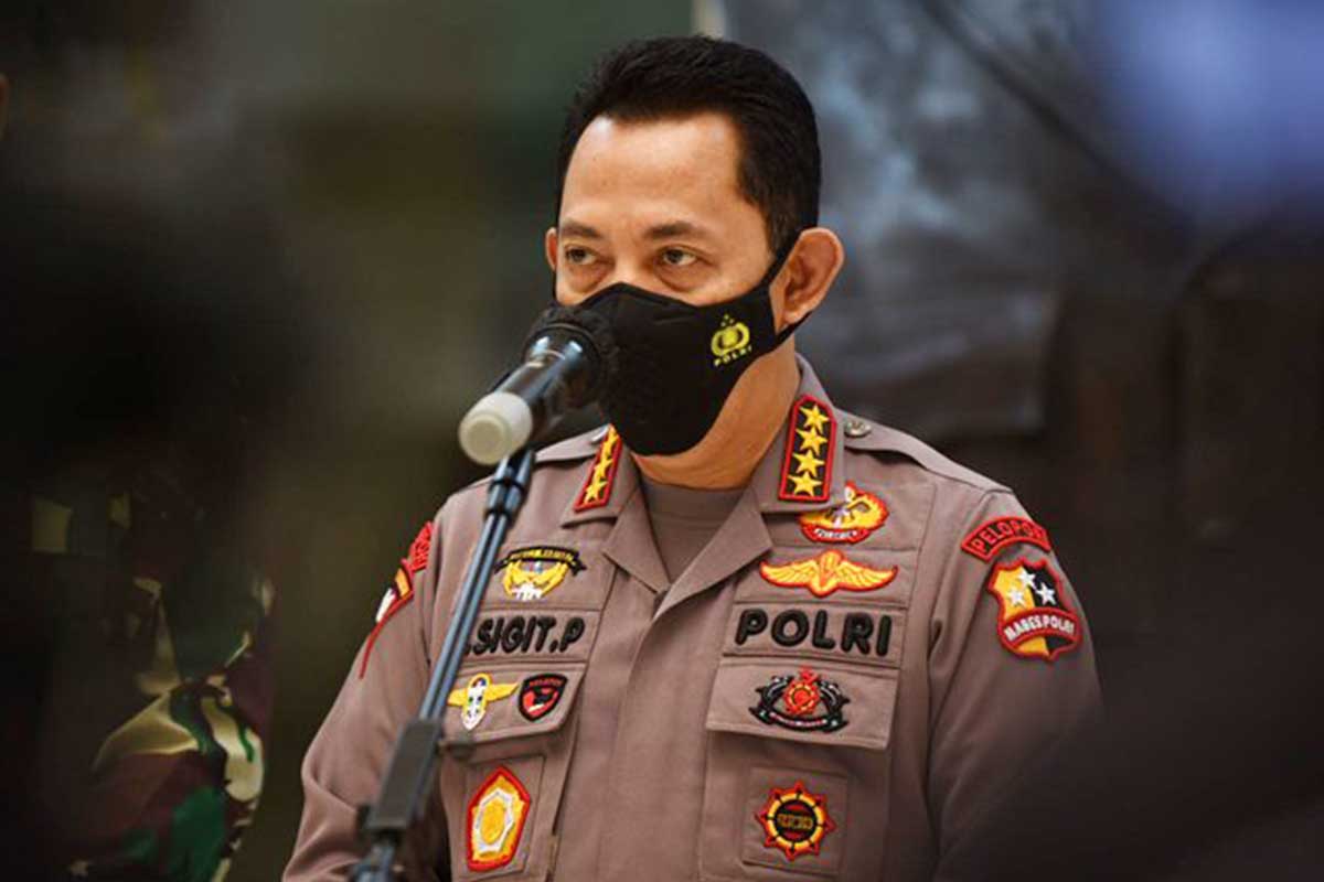 Kapolri Listyo Sigit. (ist) - Belasan Terduga Teroris Ditangkap Usai Bom Bunuh Diri Makassar
