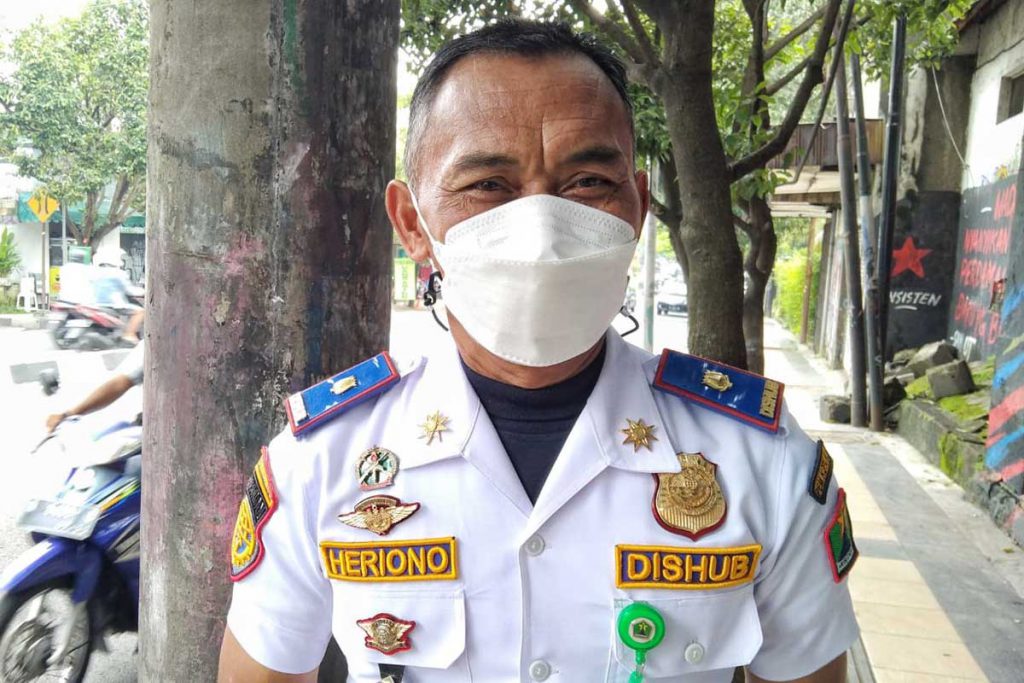 Kasi Rekayasa dan Keselamatan Dishub, Heriono. (ws1) - Persiapan E-Tilang, Dishub Genjot Pembenahan Sarpras