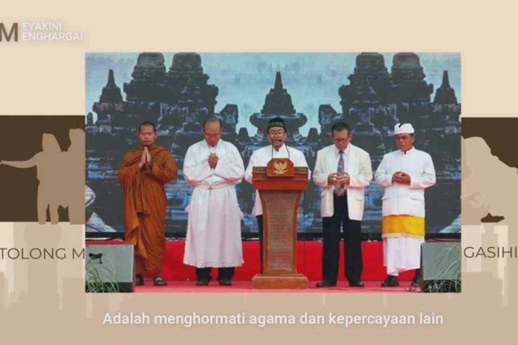 Konsep keberagaman dengan menghormati agama dan kepercayaan lain. (ist) - Angkat Toleransi, Mahasiswa ITN Malang Raih Juara 2 Animasi Online Convey Day 2021