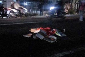 Korban tabrak lari di Desa Ngijo, Kecamatan Karangploso. (ws2) - Pulang Tahlil Jalan Kaki, Warga Ngijo Tersambar Mobil Boks