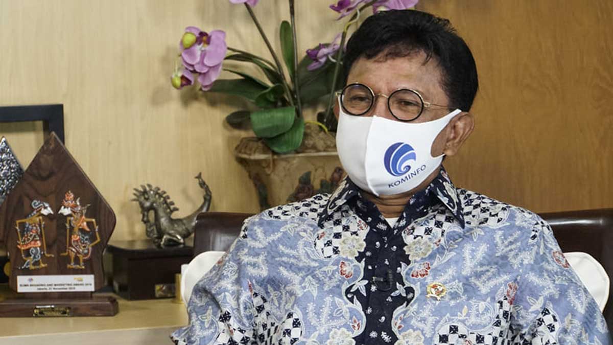 Menkominfo Johnny G Plate. (ist) - Kominfo Imbau Jangan Pamerkan Sertifikat Vaksin di Medsos
