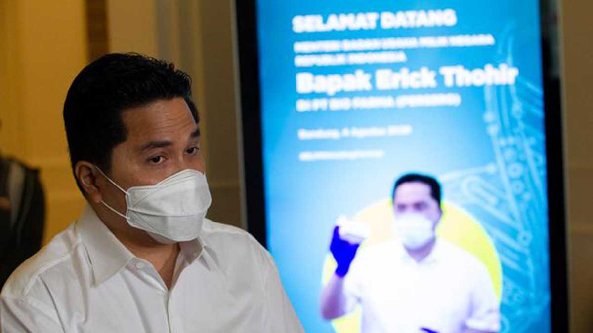 Menteri BUMN Erick Thohir. (ist) - BUMN Dirikan Perusahaan Pembuat Baterai Kendaraan Listrik