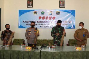 Peresmian Kampung Tangguh Semeru RW 6 Polehan. (ist) - Kapolresta - Dandim Kota Malang Resmikan Kampung Tangguh RW 6 Polehan