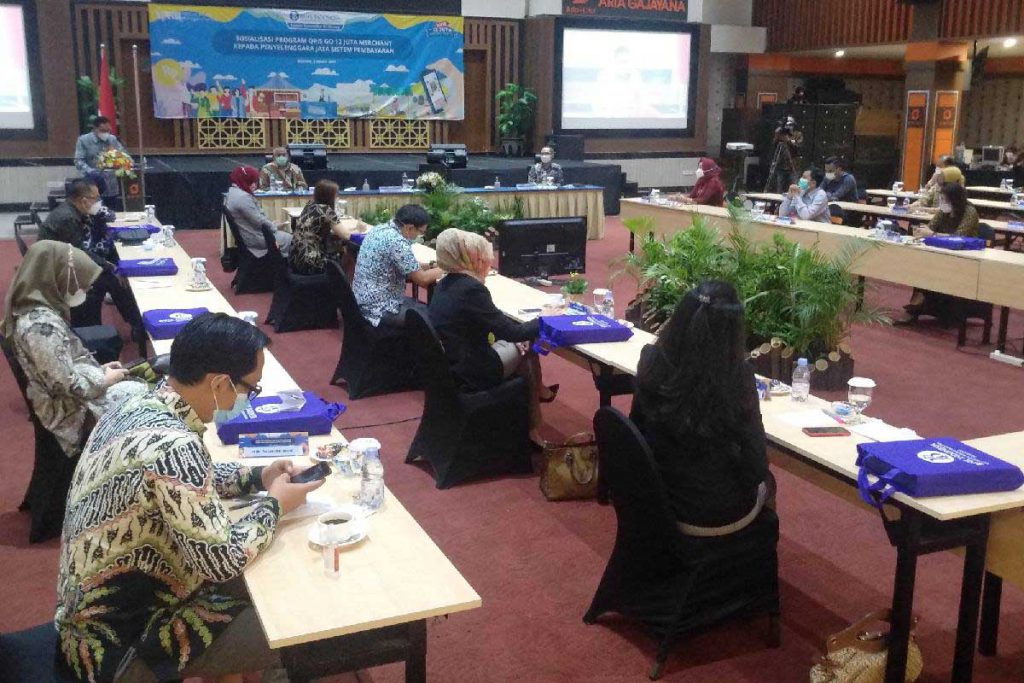 Peserta perwakilan 18 bank dan 5 non bank. (rhd) - Gapai 12 Juta Merchant QRIS, Bank Indonesia Gandeng ASPI dan PSJP