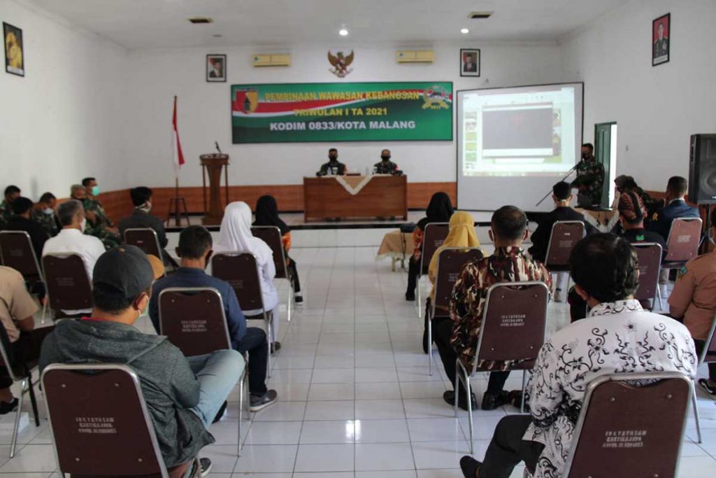 Peserta wasbang Kodim 0833 Kota Malang. (ist) - Wasbang Kodim 0833 Kota Malang Tingkatkan Semangat Nasionalisme