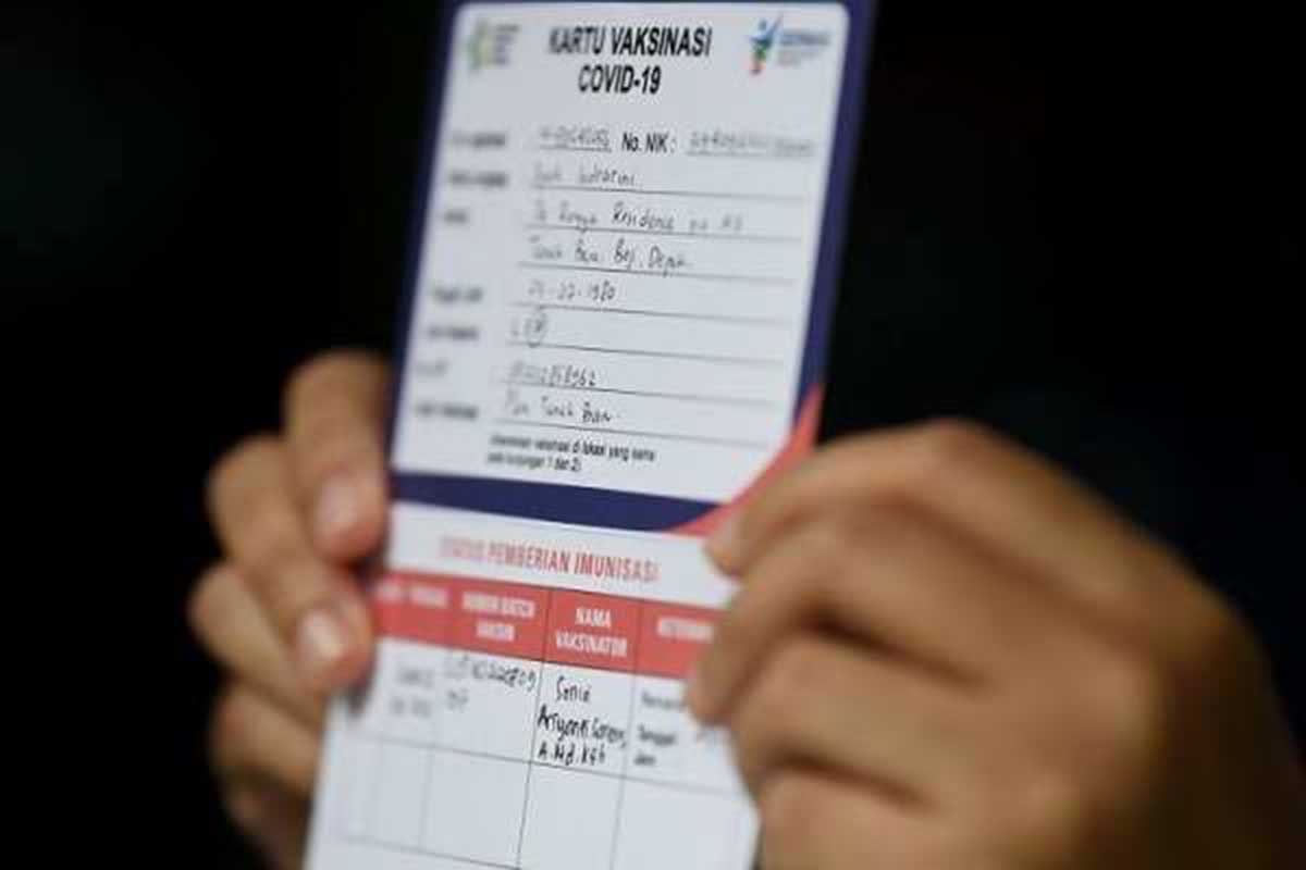 Sertifikat vaksinasi. (ist) - Kemenkes: Sertifikat Vaksin Belum Jadi Syarat Perjalanan