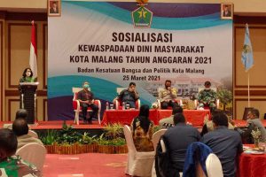 Sosialisasi kewaspadaan dini masyarakat Kota Malang. (ist) - Deteksi Potensi Gesekan Masyarakat, FKDM Kota Malang Dorong Sinergitas