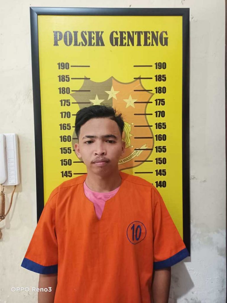 Tersangka pengedar pil trihexyphedhil, Aliwafa. (ist) - Diduga Edarkan Pil Trex Pemuda Desa Genteng Wetan Digelandang Polisi