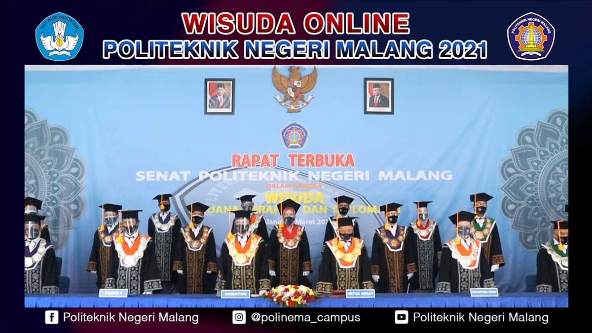 Wisuda Online Polinema. (ist) - Polinema Wisuda 558 Lulusan Secara Online