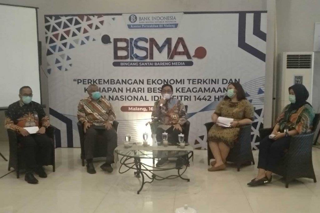 Kepala Perwakilan BI Malang, Azka Subhan, menyatakan kesiapan BI Malang memenuhi kebutuhan uang kartal selama Ramadan - Lebaran. (rhd) - Selama Ramadan - Lebaran, BI Malang Siapkan Uang Kartal Rp4,511 T
