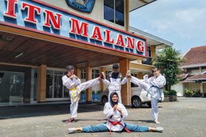 Empat dari enam delegasi kontingen ITN. (ws1) - ITN Borong Enam Medali di Ajang Taekwondo Championships 2021 Virtual