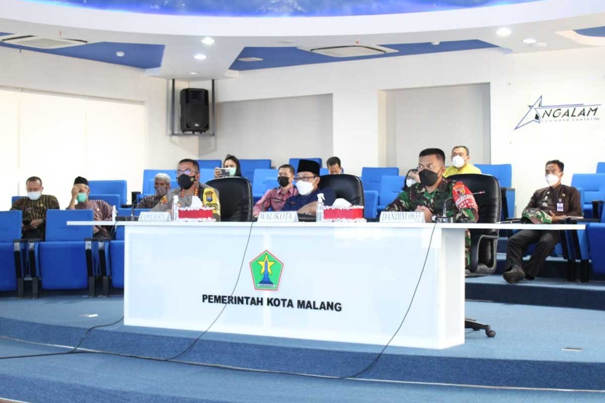 Forkopimda evaluasi PPKM Mikro VI Forkopimda evaluasi PPKM Mikro VI. (ist) - Evaluasi PPKM Mikro VI, Jumlah Kasus Covid-19 Kota Malang Terus Menurun