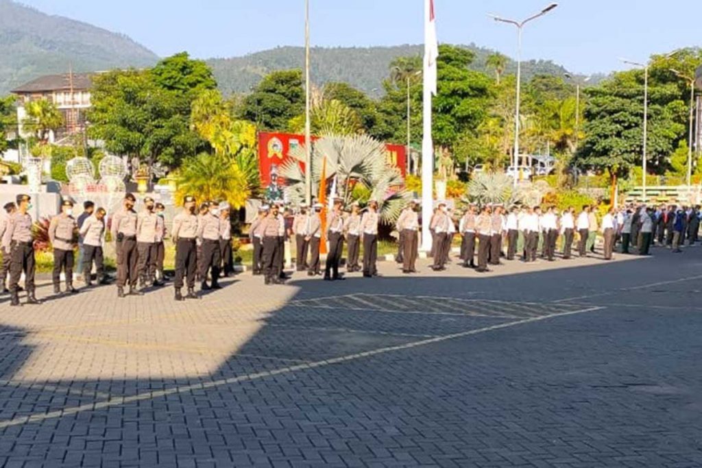 Personel gabungan siap diterjunkan. (ws2) - Jelang Lebaran 2021, Kota Batu Siapkan Empat Pos Pantau
