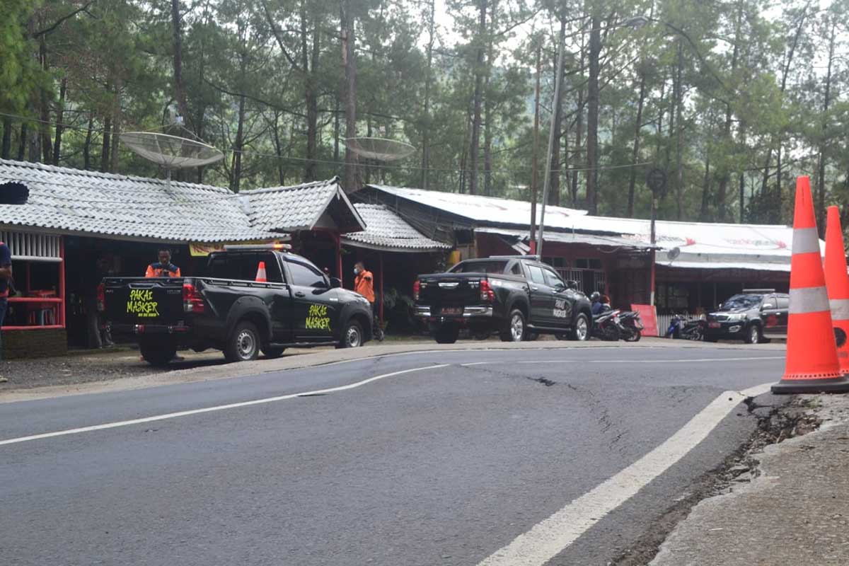 Kawasan Wisata Payung 1 Songgokerto, Kota Batu. (ws2) - Kawasan Payung 1 Aman Dikunjungi, Pedagang Kembali Aktivitas