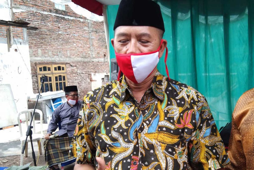 Ketua panitia pembangunan masjid, H Didiek Saksono SE. (ws1) - Walikota Letakkan Batu Pertama Masjid 'An Nahdlah' Bunulrejo