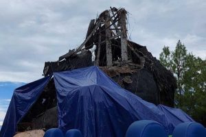 Patung Gorila, satu diantara beberapa lokasi yang terdampak Gempa Malang Raya. (ist) - Gempa Malang Raya, Sembilan Titik Kota Batu Terdampak