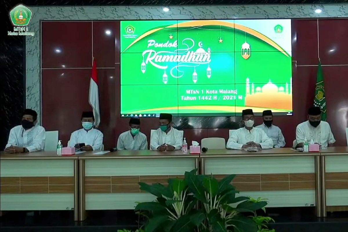Pembukaan Pondok Ramadan MTsN 1 Kota Malang. (rhd) - 1.131 Siswa MTsN 1 Kota Malang Ikuti Pondok Ramadan Daring