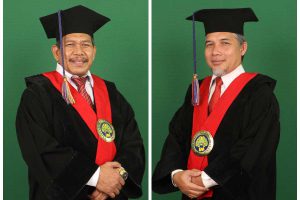 Prof Alfian Mizar dan Prof Heru Suryanto. (rhd) - Genjot Gubes, UM Kukuhkan Prof Alfian Mizar dan Prof Heru Suryanto