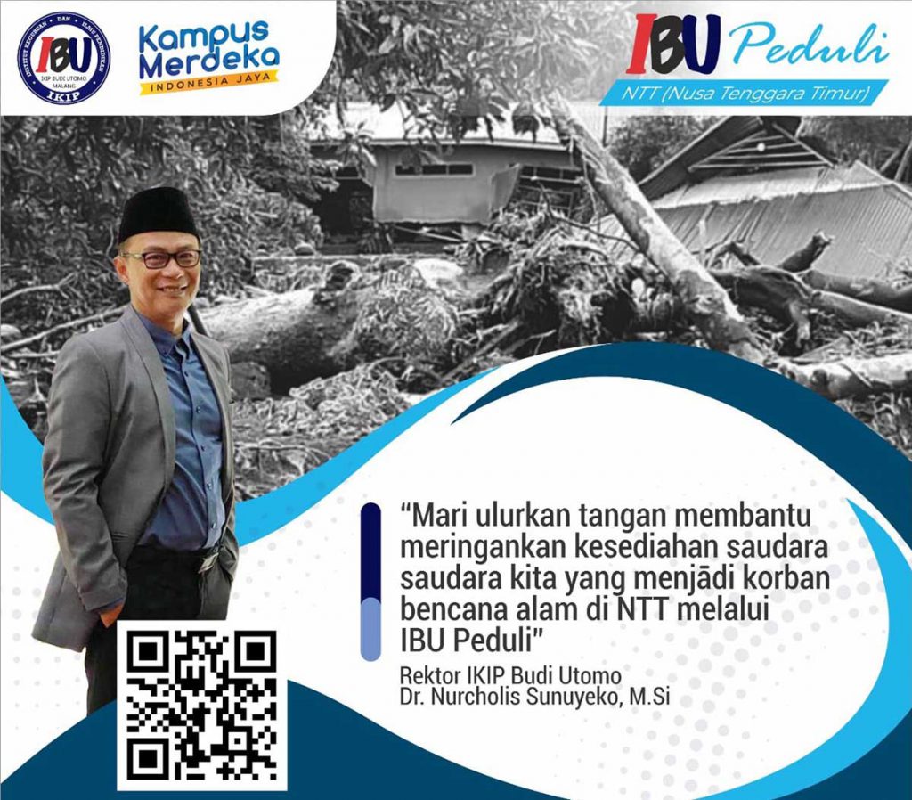 Rektor IBU galang simpati bantu korban bencana NTT melalui IBU Peduli. (ist) - IBU Malang Galang Bantuan dan Beasiswa Korban Bencana NTT
