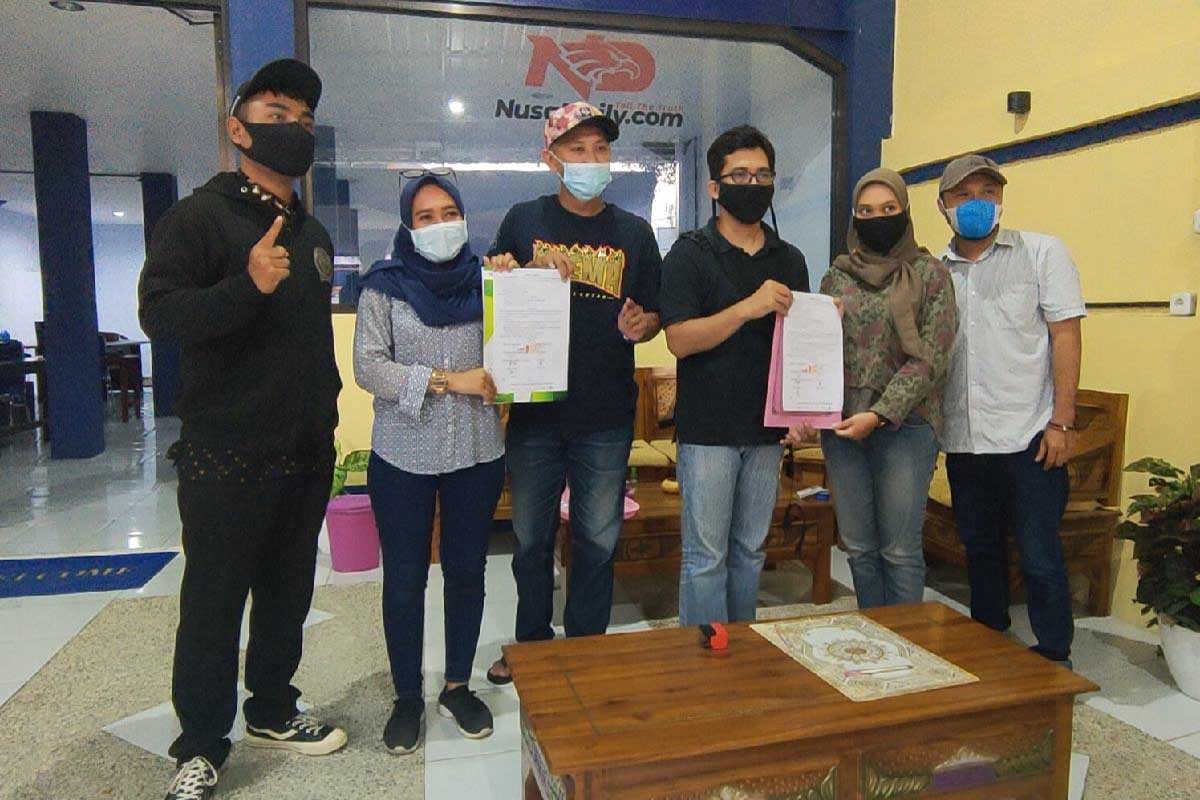 Risalah Perdamaian yang telah ditandatangani kedua belah pihak. (ist) - Dugaan Serangan Doxing Jurnalis Nusadaily.com Berakhir Damai - Disaksikan AJI dan PWI Malang Raya