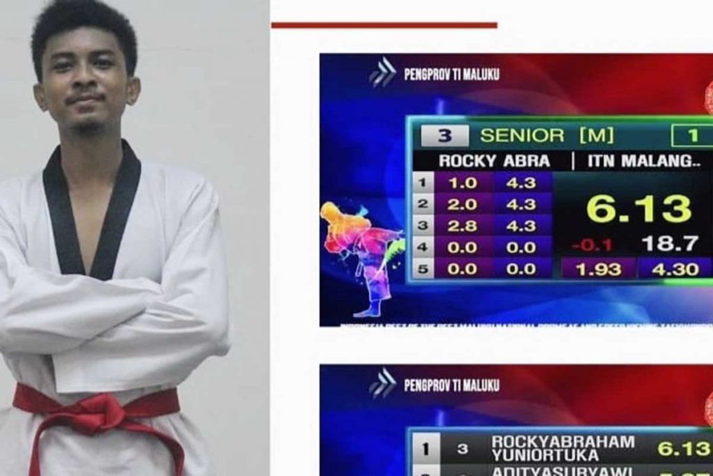 Salah satu mahasiswa ITN yang mendapat emas di kategori Speedkicking. (ws1) - ITN Borong Enam Medali di Ajang Taekwondo Championships 2021 Virtual