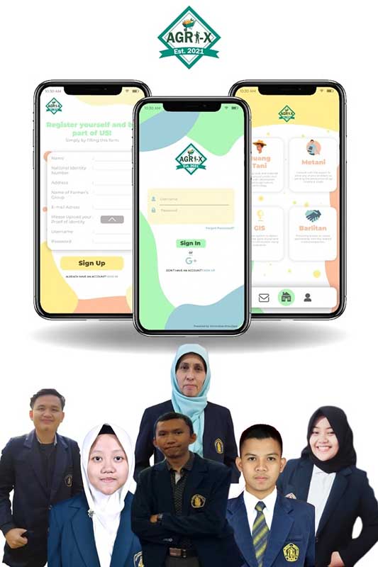 Tim AGRI-X. (ist) - Mahasiswa FT UB Raih Triple Gold Medals di YISF 2021