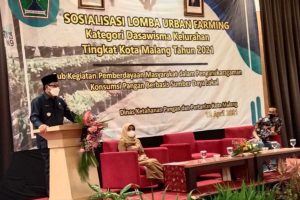 Walikota Malang mendorong peran dasawisma dalam lomba urban farming. (ws1) - Dispangtan Sosialisasi Lomba Urban Farming Kategori Dasawisma