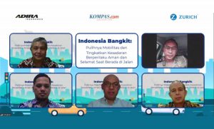 Webinar Indonesia Bangkit: Pulihnya Mobilitas dan Tingkatkan Kesadaran Berperilaku Aman dan Selamat Saat Berada di Jalan. (ist) - Adira Insurance Petakan Profil Keselamatan Jalan di Indonesia