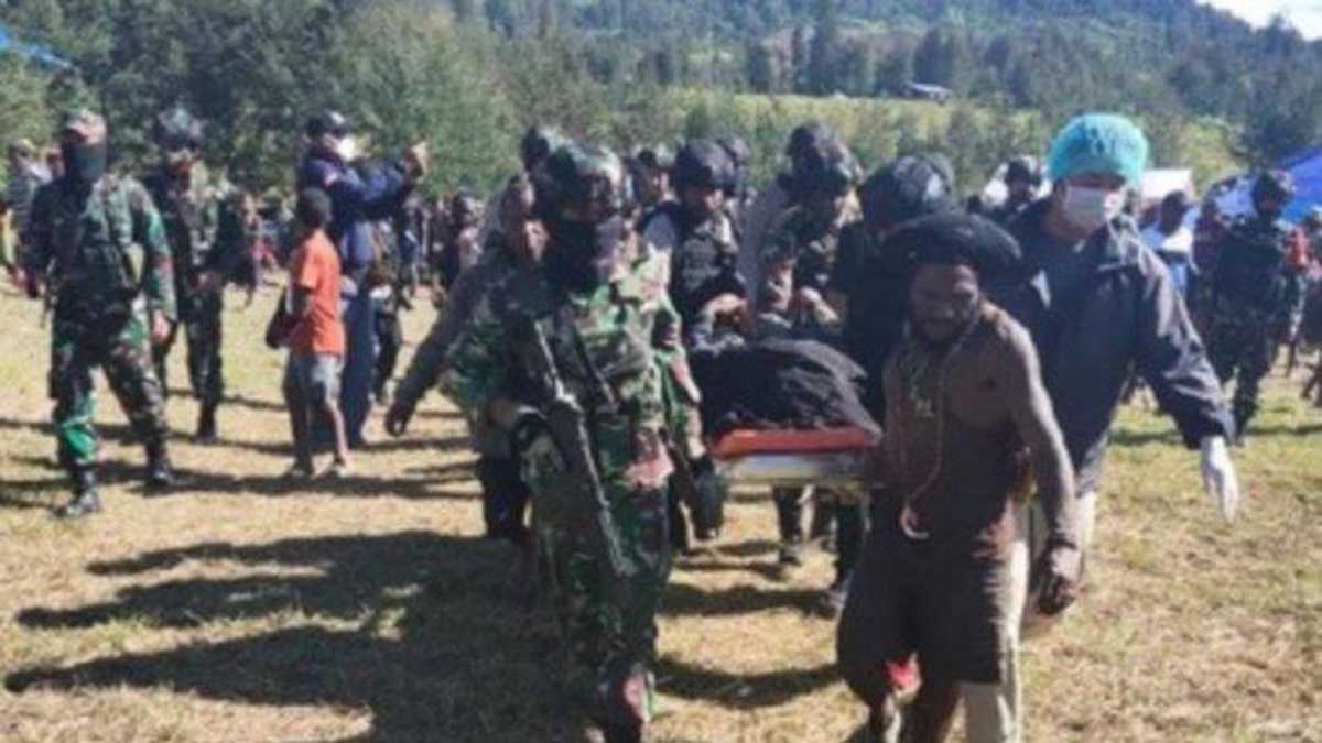 Baku tembak dengan KKB. (ist) - Baku Tembak TNI-Polri dengan KKB Tewaskan 2 Orang