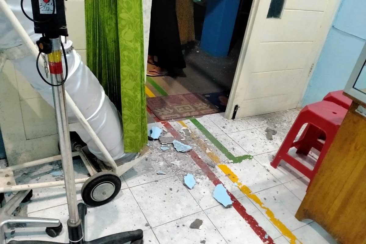 Bangunan di salah satu puskesmas rusak ringan. (ist) - 105 Bangunan di Kabupaten Blitar Rusak Akibat Gempa 6,2 SR