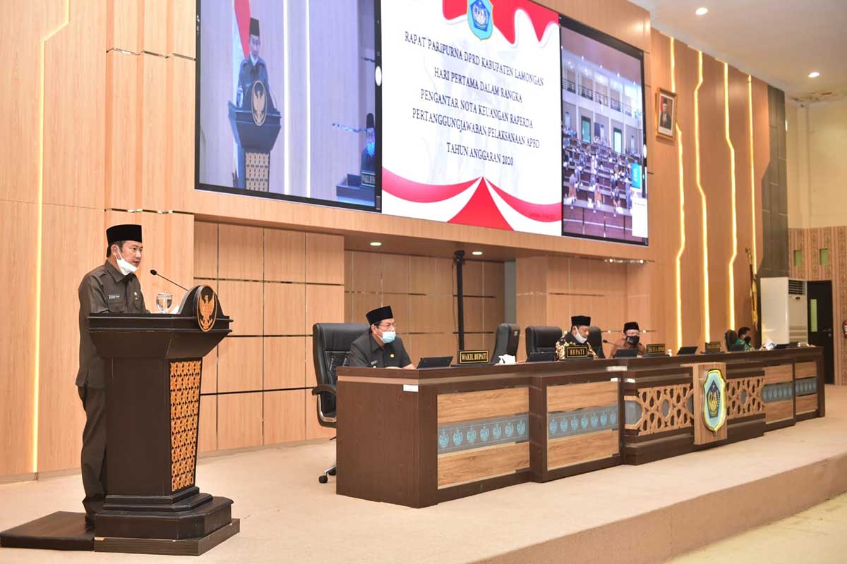 Bupati Yes Sampaikan Laporan Kinerja Pengelolaan Keuangan Daerah Tahun Anggaran 2020