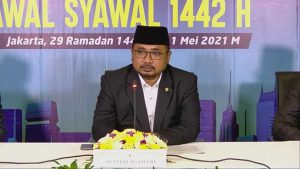 Konferensi pers hasil sidang isbat 1442 H. (ist) - Lebaran Idul Fitri Jatuh Pada Kamis 13 Mei