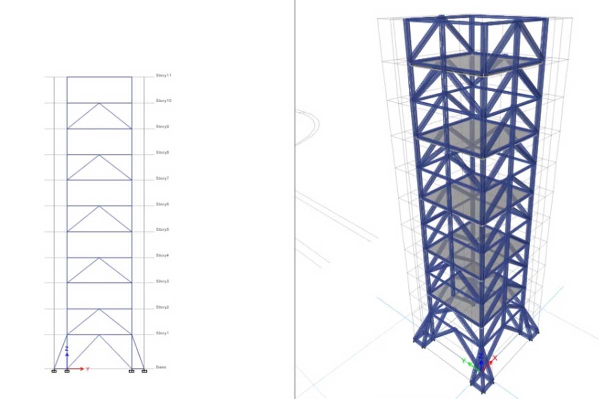 Konsep desain tahan gempa tim dari ITN Malang. (ist) - ITN Malang Juara 3 dan 4 Kompetisi Desain Tahan Gempa