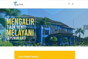 Tampilan website baru Tugu Tirta. (rhd) - Website dan Sosmed Baru Tugu Tirta Tampil Lebih Segar Informatif