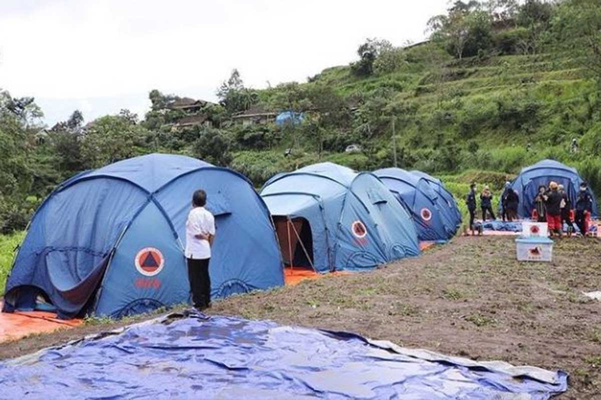 Tenda darurat warga terdampak gempa Dusun Brau. (ist) - Sepekan Lagi, Huntara Brau Siap Dihuni