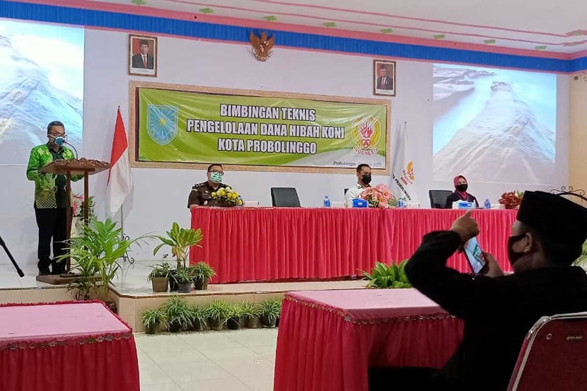 Bimtek Pengelolaan Keuangan Dana Hibah yang digelar KONI Kota Probolinggo. (dod) - KONI Kota Probolinggo Gelar Bimtek Pengelolaan Keuangan Dana Hibah