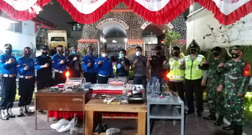 Hasil barang temuan benda terlarang. (ist) - Puluhan Benda Terlarang Ditemukan di Kamar Napi Lapas Lowokwaru Malang