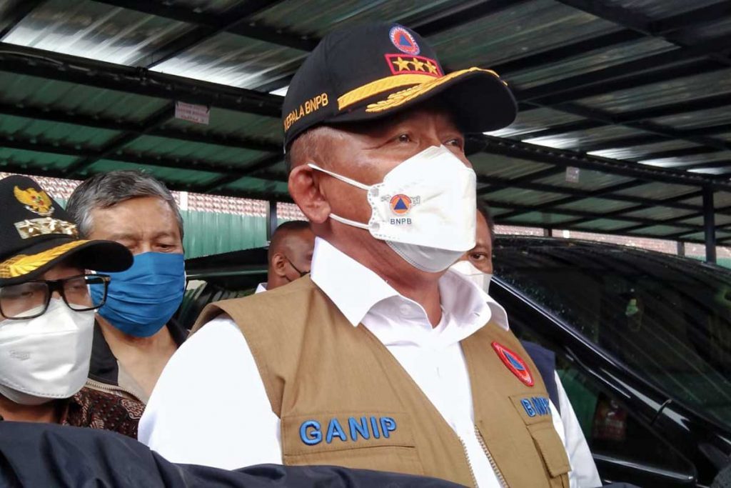 Kepala Badan Nasional Penanggulangan Bencana (BNPB), Letjen TNI Ganip Warsito. (jaz) - BNPB Kuatkan Pembatasan Soal Mutasi Virus B117